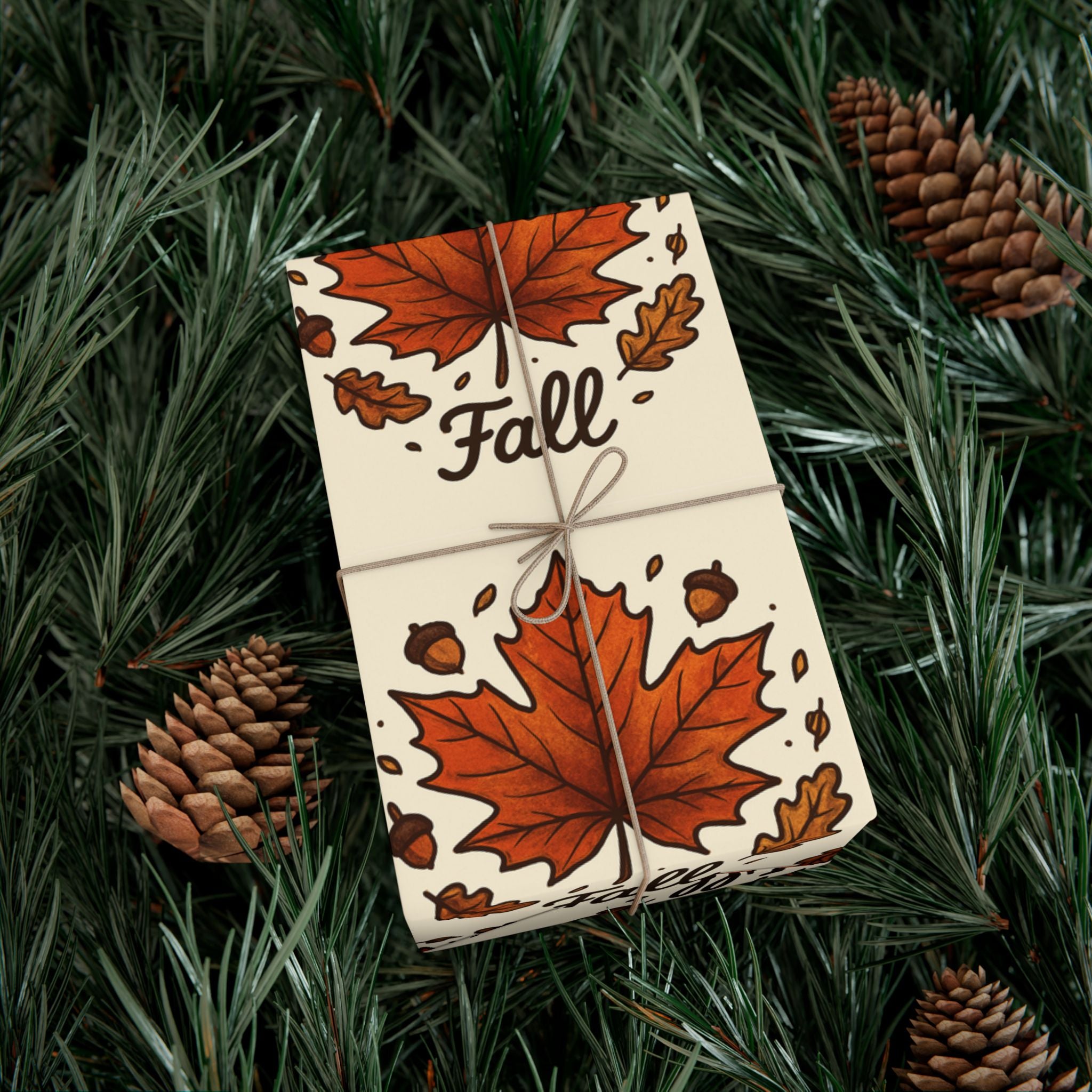 Autumn-Themed Gift Wrap Papers, Fall Leaf Wrapping Paper, Seasonal Gift Wrap, Eco-Friendly Wrapping, Thanksgiving Decor, Harvest Celebration