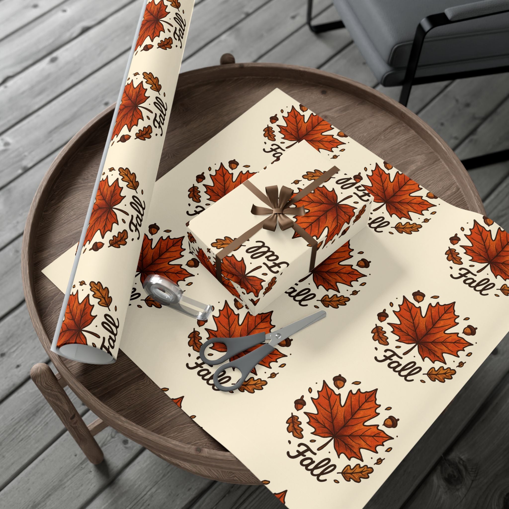 Autumn-Themed Gift Wrap Papers, Fall Leaf Wrapping Paper, Seasonal Gift Wrap, Eco-Friendly Wrapping, Thanksgiving Decor, Harvest Celebration